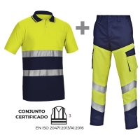 POLO MANGA CORTA + PANTALON STRETCH