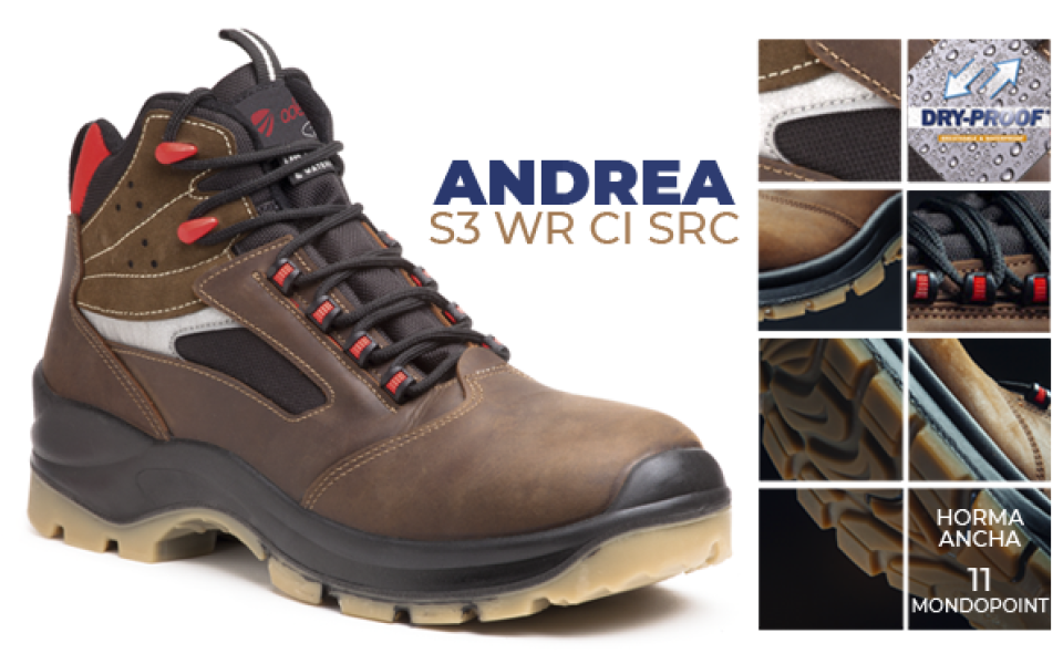 Calzado de protección ADEEPI SHOES: ANDREA confort y durabilidad