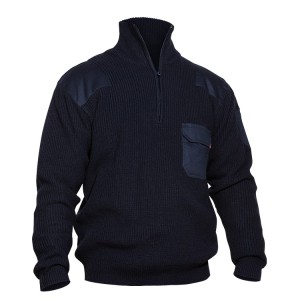 CAMISOLA DE MALHA COM MEIO FECHO E REFORÇOS ADEEPI