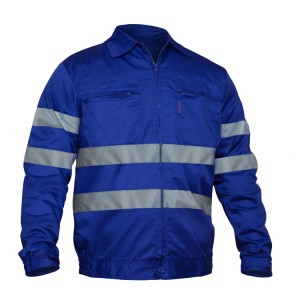 CASACO DE SEGURANÇA EM TERILENO COM FAIXAS REFLECTORAS ADEEPI